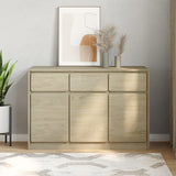 Sideboard Sauda Oak 114X43X75.5 Cm Solid Wood Pine