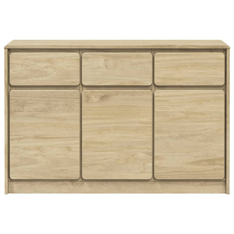 Sideboard Sauda Oak 114X43X75.5 Cm Solid Wood Pine