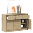 Sideboard Sauda Oak 114X43X75.5 Cm Solid Wood Pine