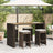 Garden Bar Stools With Cushions 4 Pcs Poly Rattan