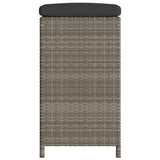 Garden Bar Stools With Cushions 4 Pcs Poly Rattan