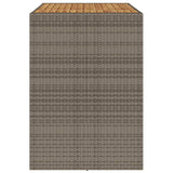 Garden Bar Table With Acacia Wood Top Poly Rattan