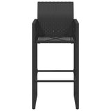 Garden Bar Stools 2 Pcs Poly Rattan