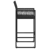 Garden Bar Stools 2 Pcs Poly Rattan