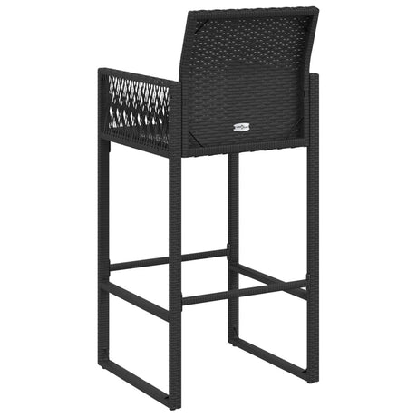 Garden Bar Stools 2 Pcs Poly Rattan