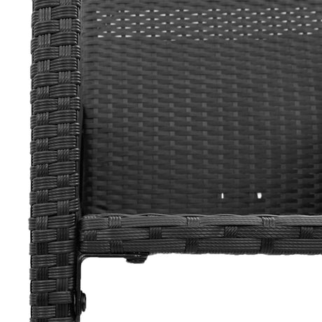 Garden Bar Stools 2 Pcs Poly Rattan