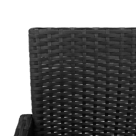 Garden Bar Stools 2 Pcs Poly Rattan