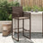 Garden Bar Stools 2 Pcs Poly Rattan