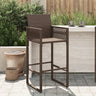 Garden Bar Stools 2 Pcs Poly Rattan
