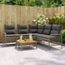 2 Piece Garden Sofa Set With Cushions Black Poly Rattan