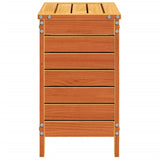 Garden Footstool Wax Brown 62x31.5x52 cm Solid Wood Pine