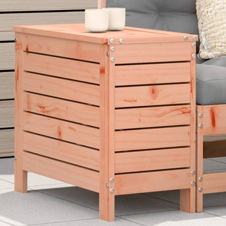 Garden Armrest Sofa With Side Table Solid Wood Pine