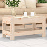 Garden Armrest Sofa With Side Table Solid Wood Pine