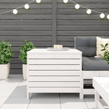 Garden Footstool White 62x63.5x53.5 cm Solid Wood Pine