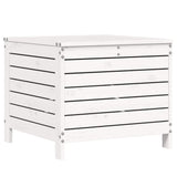Garden Footstool White 62x63.5x53.5 cm Solid Wood Pine