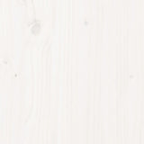 Garden Table White 100x50x75 cm Solid Wood Pine