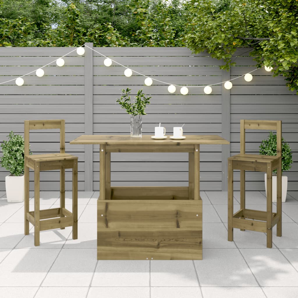 Garden Table 100x50x75 cm Impregnated Wood Pine