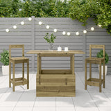 Garden Table 100x50x75 cm Impregnated Wood Pine