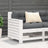 Garden Armrest Sofa With Cushion Wax Brown Solid Wood Pine