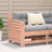Garden Armrest Sofa With Cushion Wax Brown Solid Wood Pine