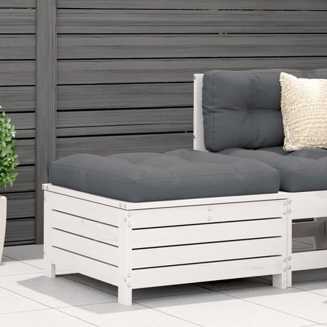 Garden Armrest Sofa With Cushion Wax Brown Solid Wood Pine