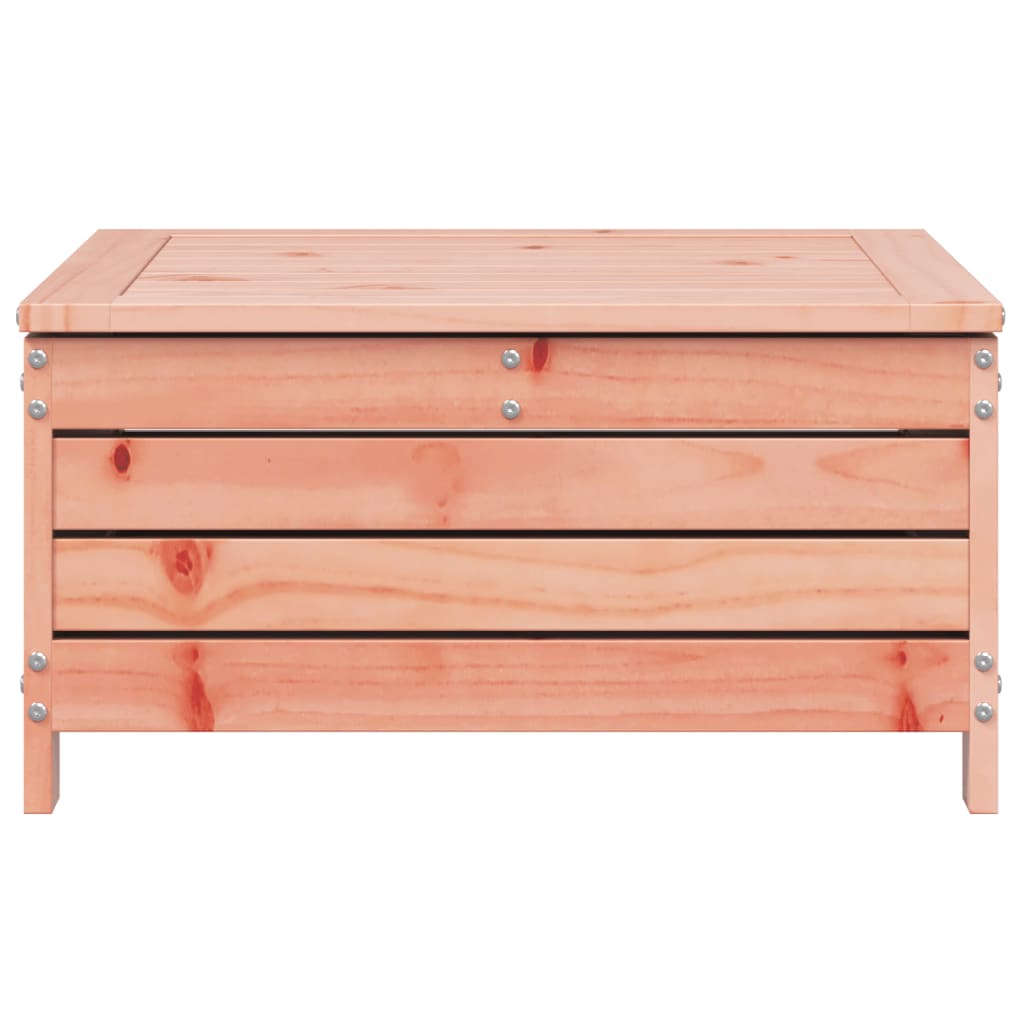 Garden Footstool with Cushion Solid Wood Douglas