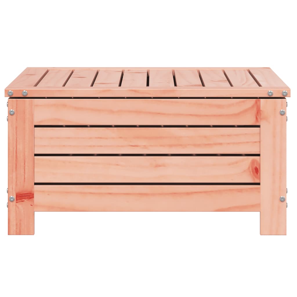 Garden Footstool with Cushion Solid Wood Douglas