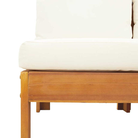 Garden With 1 Armrest 2-Seater Solid Wood Acacia