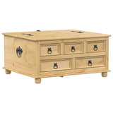 Storage Box Corona 90X78X45 Cm Solid Wood Pine