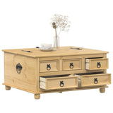 Storage Box Corona 90X78X45 Cm Solid Wood Pine