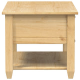 Coffee Table With Drawers Corona 85X50X45 Cm Solid Wood Pine