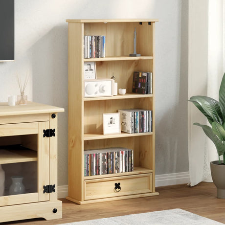 Cd Cabinet Corona 52X17.5X103 Cm Solid Wood Pine
