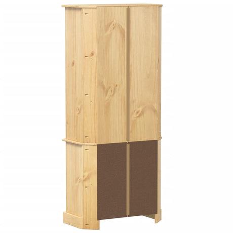 Highboard Corona 74X38X170 Cm Solid Wood Pine