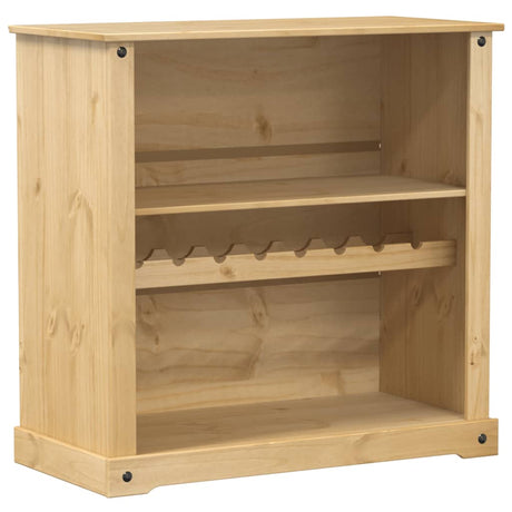 Wine Cabinet Corona 107.5X51X105.5 Cm Solid Wood Pine
