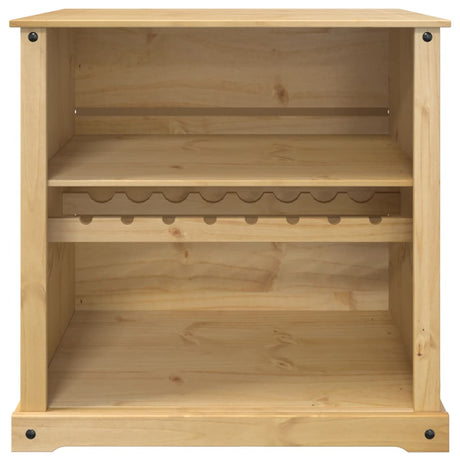 Wine Cabinet Corona 107.5X51X105.5 Cm Solid Wood Pine