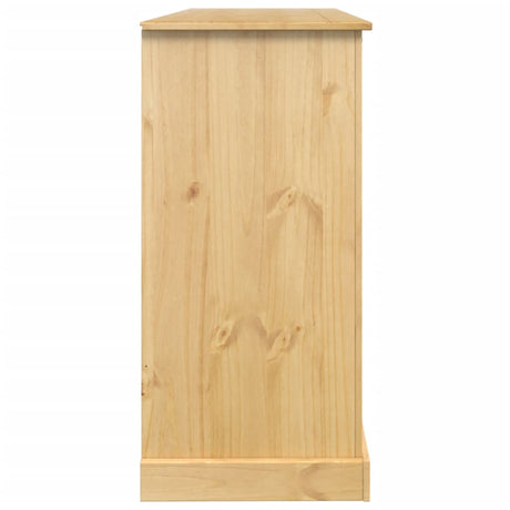 Wine Cabinet Corona 107.5X51X105.5 Cm Solid Wood Pine