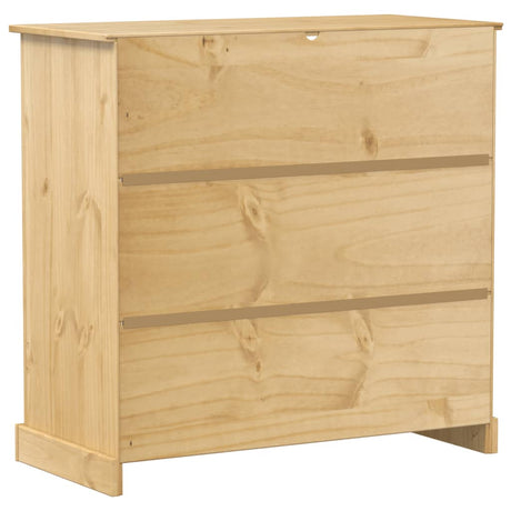 Wine Cabinet Corona 107.5X51X105.5 Cm Solid Wood Pine