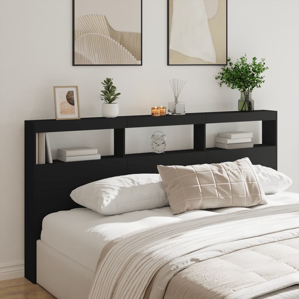 Headboard Cabinet With Led