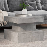Coffee Table With Led Lights 90X50X40 Cm