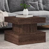 Coffee Table With Led Lights 90X50X40 Cm