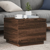 Coffee Table With Led Lights 90X50X40 Cm