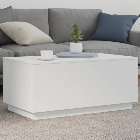 Coffee Table With Led Lights 90X50X40 Cm