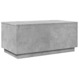Coffee Table With Led Lights 90X50X40 Cm