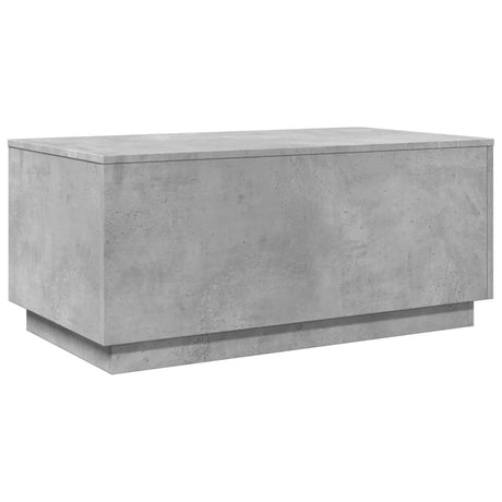 Coffee Table With Led Lights 90X50X40 Cm