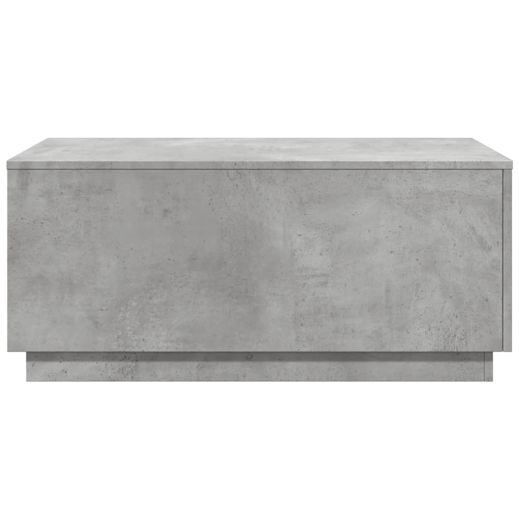 Coffee Table With Led Lights 90X50X40 Cm
