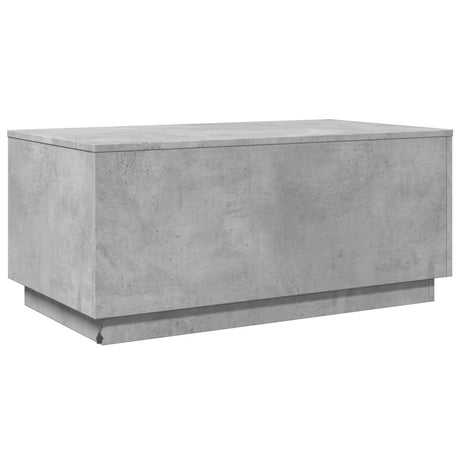 Coffee Table With Led Lights 90X50X40 Cm