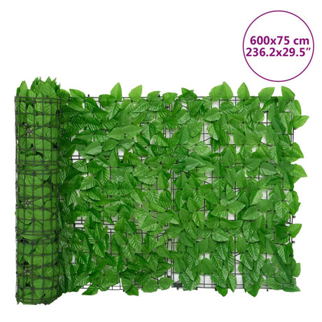 Balcony Privacy Screen With Leaves