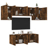 6 Piece Tv Wall Units Engineered Wood
