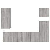 5 Piece Tv Wall Units Engineered Wood