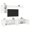 5 Piece Tv Wall Units Engineered Wood